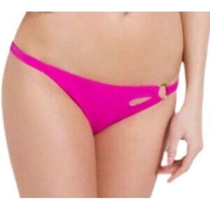 NEW! L'Agent Agent Provocateur Adrina Pink Cut Out Bikini Bottom Women's Small